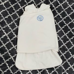 Halo SleepSack Swaddle Microfleece, cream, newborn